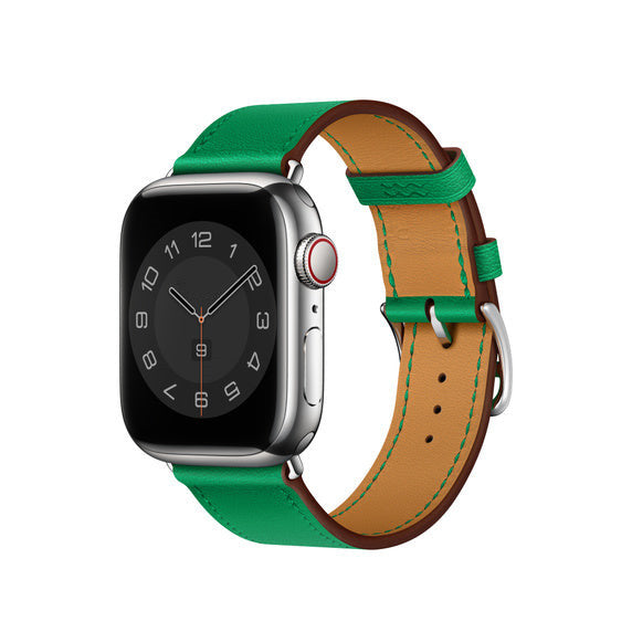 Compatible with Apple Watch 41mm/45mm Bambou Swift Leather Single Tour
