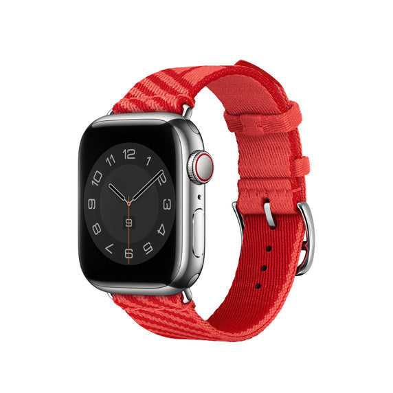 Compatible with Apple Watch 41mm Rose Texas/Rouge Piment Jumping Single Tour