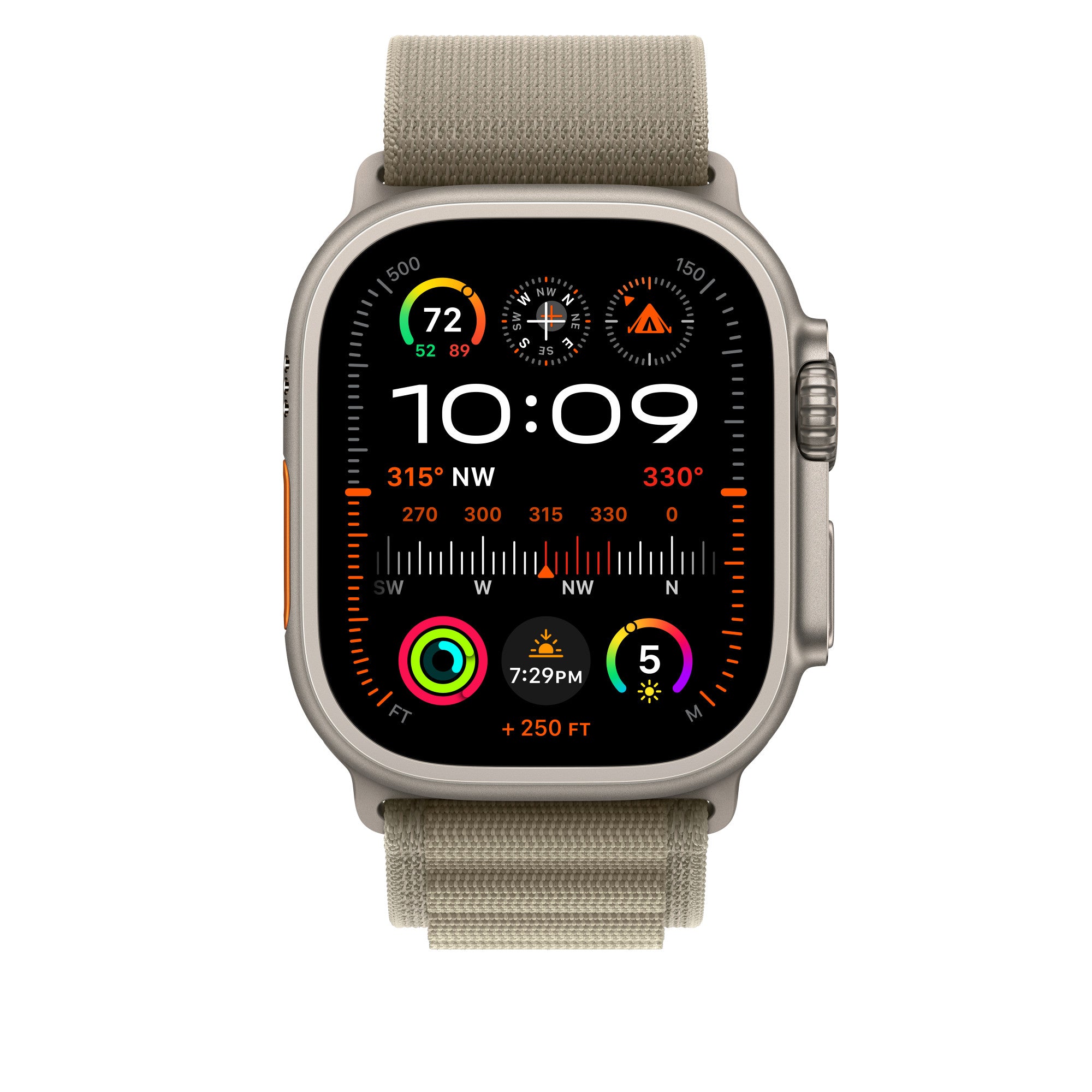 Compatible with Apple Watch Band 49mm Olive Alpine Loop